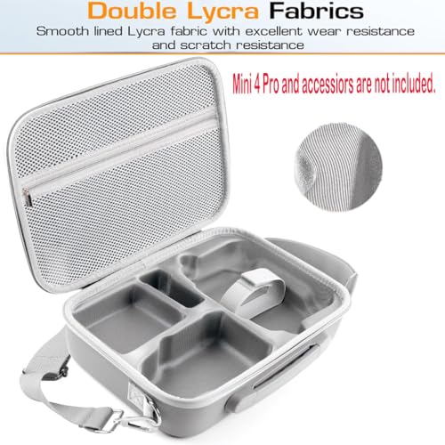 ZORBES® Carrying Case for DJI Mini 4 Pro RC 2 Storage Accessories with Shoulder Strap Portable Travel Bag for Controller 3 PCS ZORBES® Carrying Case for DJI Mini 4 Pro RC 2 Storage Accessories with Shoulder Strap Portable Travel Bag for Controller 3 PCS